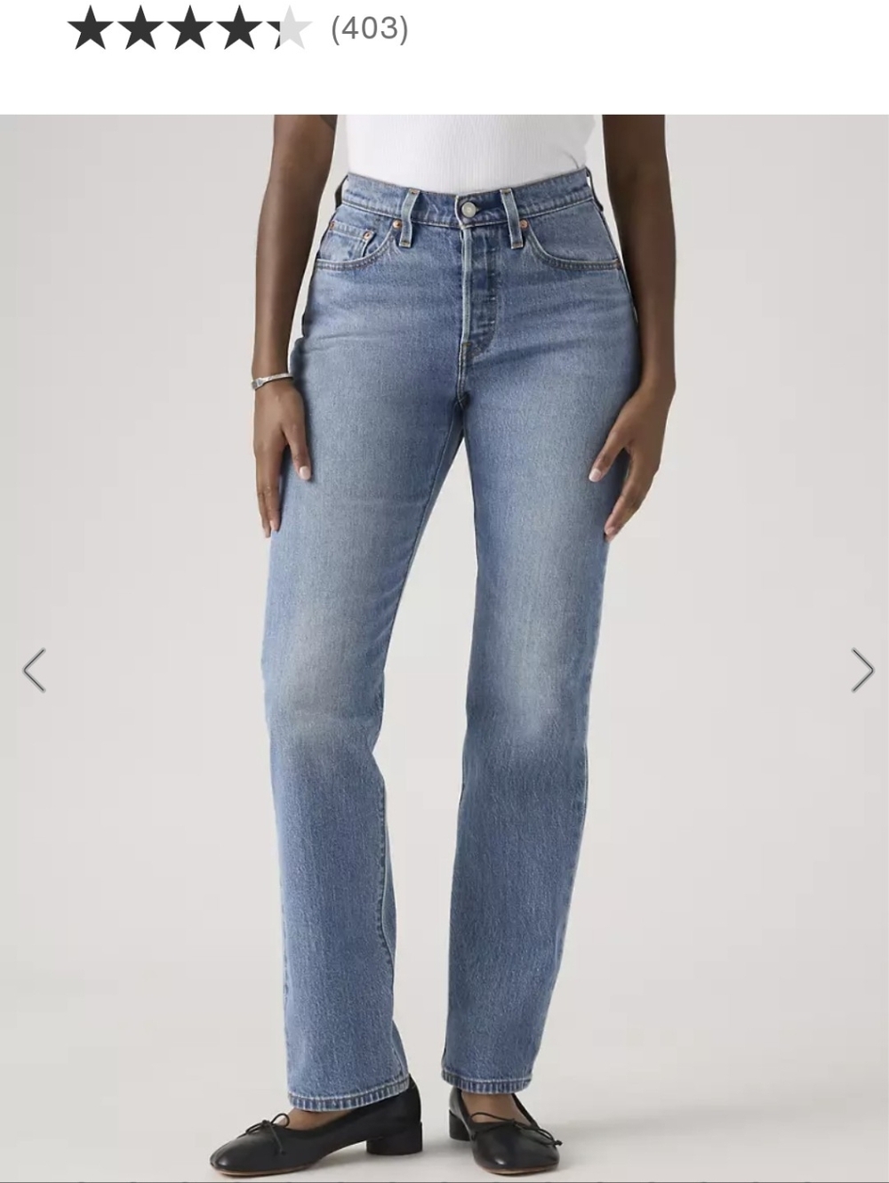 Levi's 501 Curve Jeans.    Size 27/30